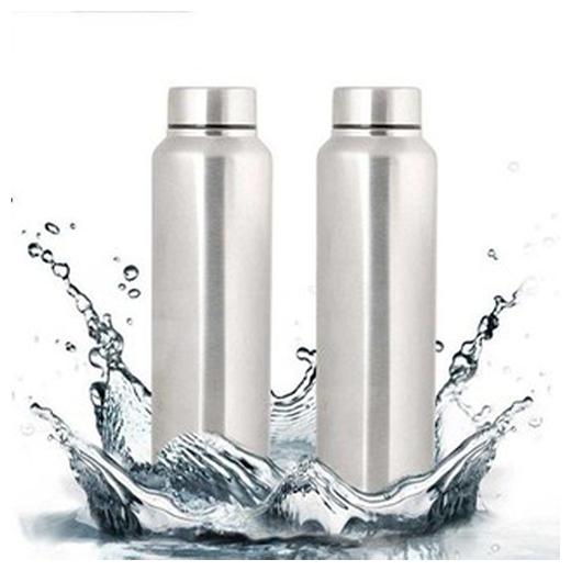 

RIDENT KITCHEN Stainless Steel Silver Water Bottle ( 1000 ml Set of 2 )