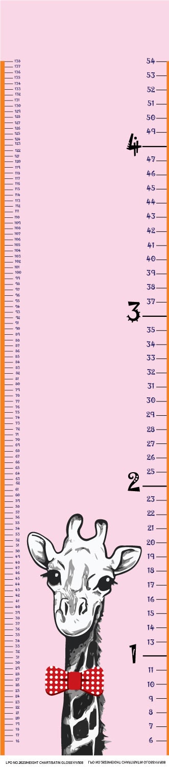 

Right Concepts Advt Polyester Height Growth Chart Wall Hanger for Kids Room (Pink 12 X 54 Inches)