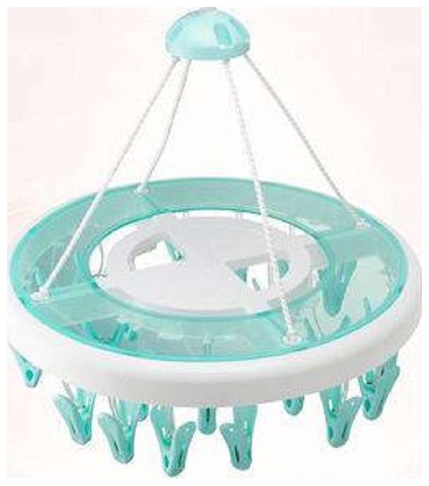 

Right Traders Round Shaped Foldable 24 Clips Cloth Hangers (pack of 1)