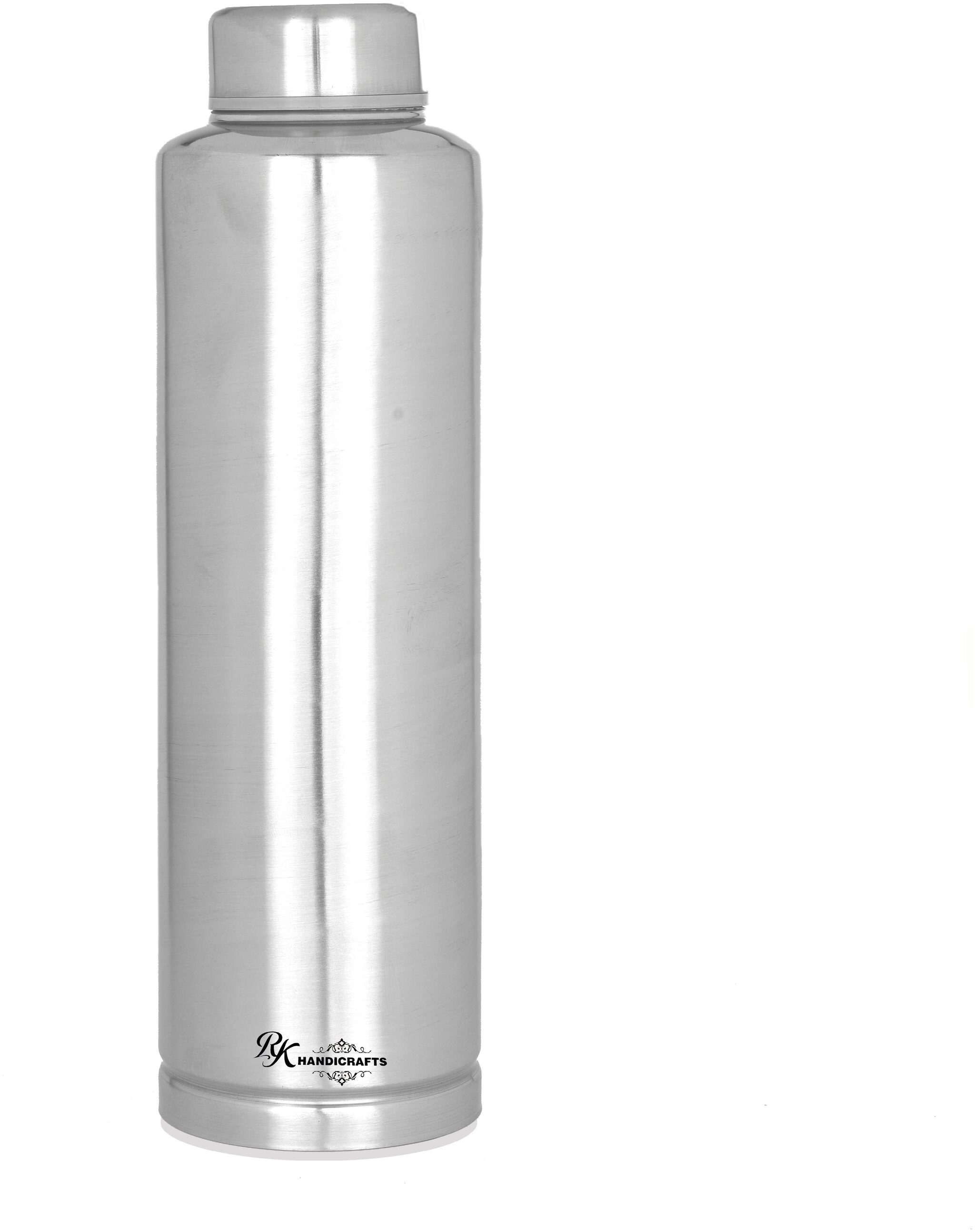 

RK HANDICRAFTS Stainless Steel Silver Water Bottle ( 1000 ml Set of 1 )