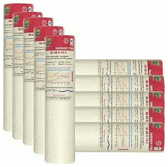 

RO Hi-Tech PP Sediment Filter 10 for all type of RO UV Water Purifier