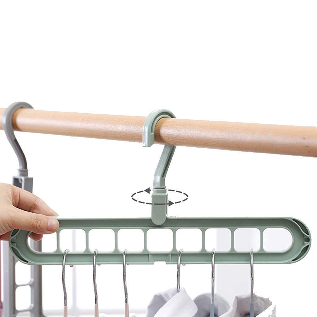 

Robert Hardy 360 Degree Multi-Functional Saving Hanger For Wet Dry Clothes 9-Holes Innovative Design (1Pc) Assorted Colour