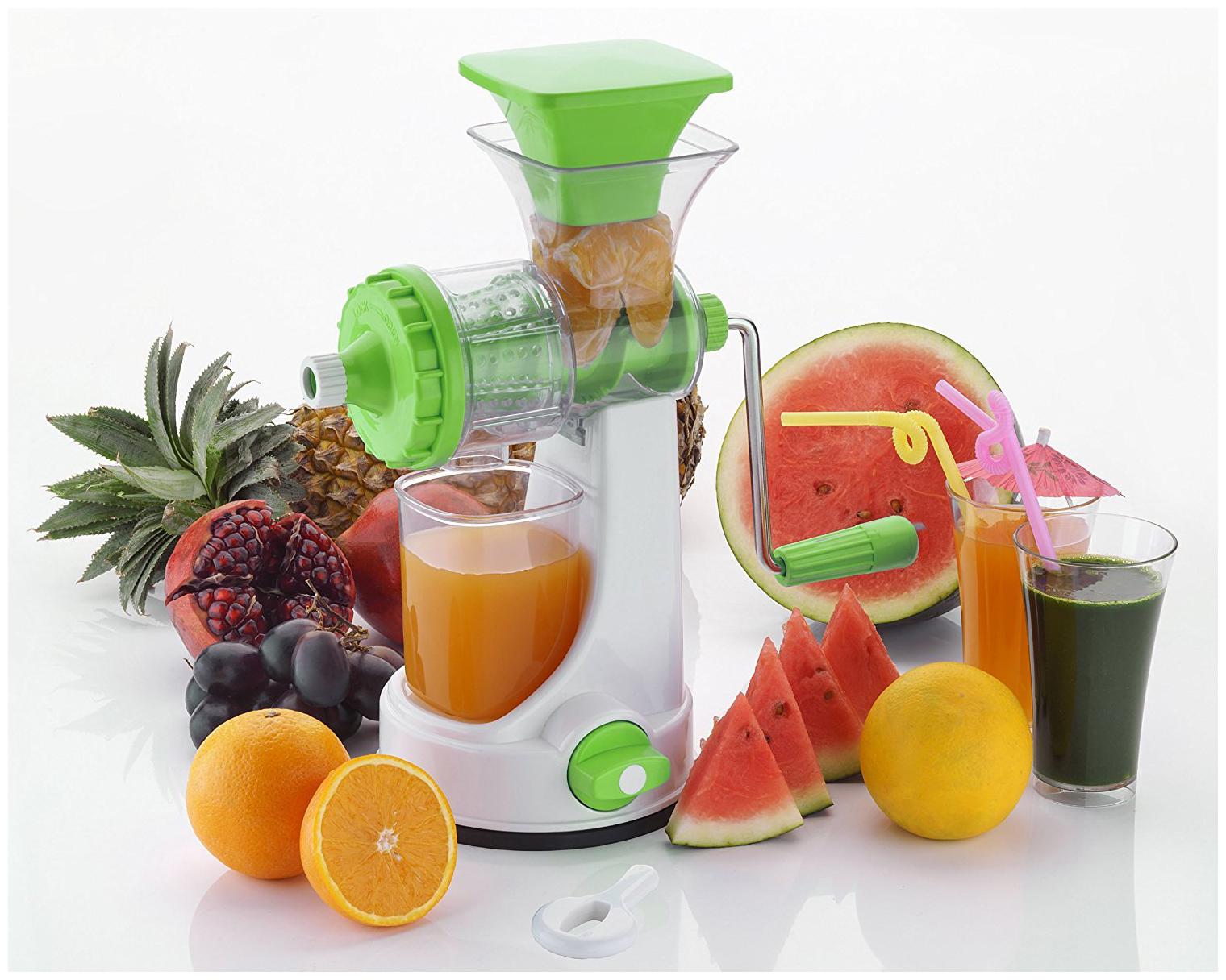 

Robert Hardy New Mini Manual Hand Juicer For Fruits Vegetable With Stainless Steel Handle And Juice Collector For Anytime Fresh (1Pc) Assorted Colour