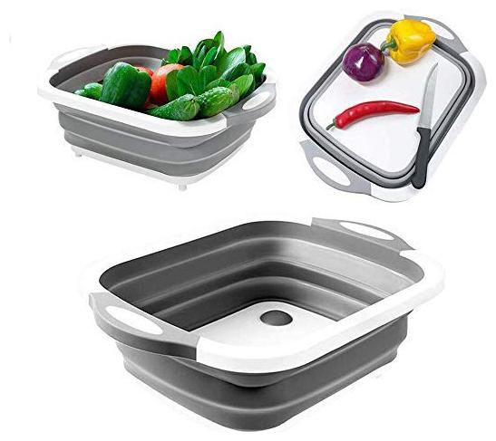 

Robert Hardy 3 in 1 Multifunctional Foldable Cutting Chopping Board For Kitchen