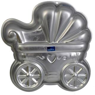Rolex Aluminium Cake Mould Pans Baby Pram 1 kg. Cake