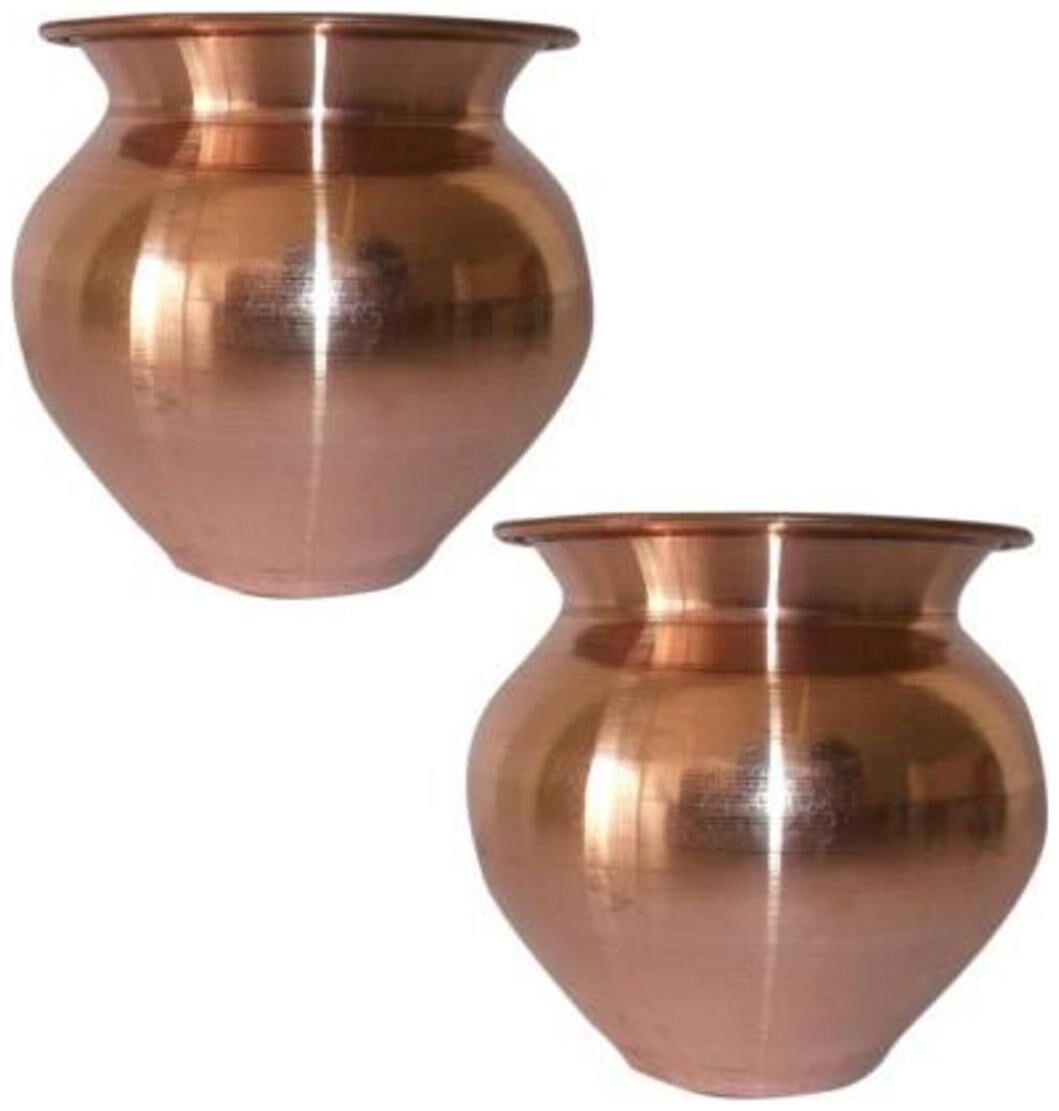 

Roli Moli Copper Lota Kalash For Home And Temple (Set Of 2)