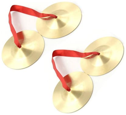 Rolimoli Shri Anand Manjira Pair 6.5cm Kartal Instrument Set of 2