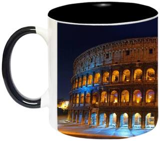 Roman Colosseum Ceramic Coffee Mug by AshvahTM - MUG673-BLK