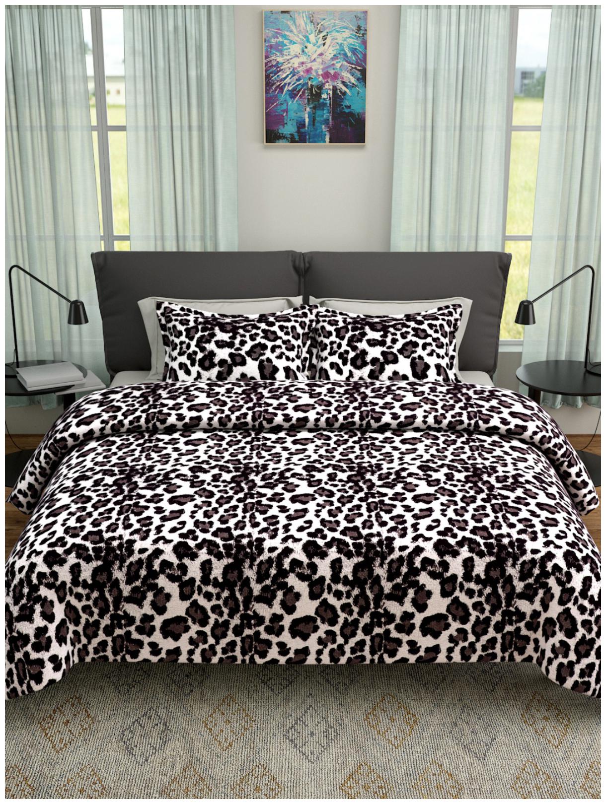 

ROMEE Poly Cotton Printed Queen Size Bedsheet 400 TC ( 1 Bedsheet With 2 Pillow Covers White )