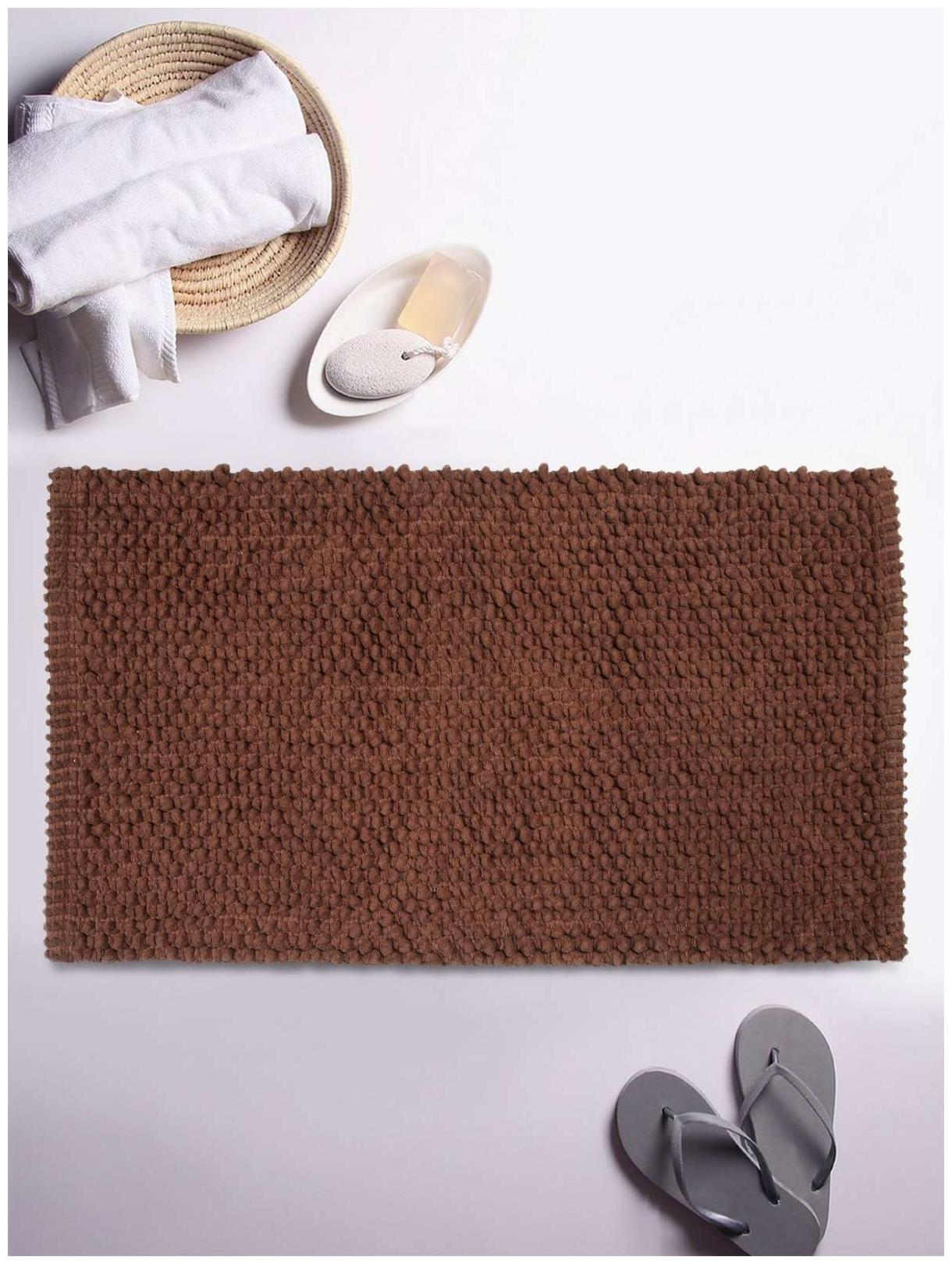 

Romee Brown Cotton Bath Mat 50 cm (20 inch) x 80 cm (32 inch) Set of 1