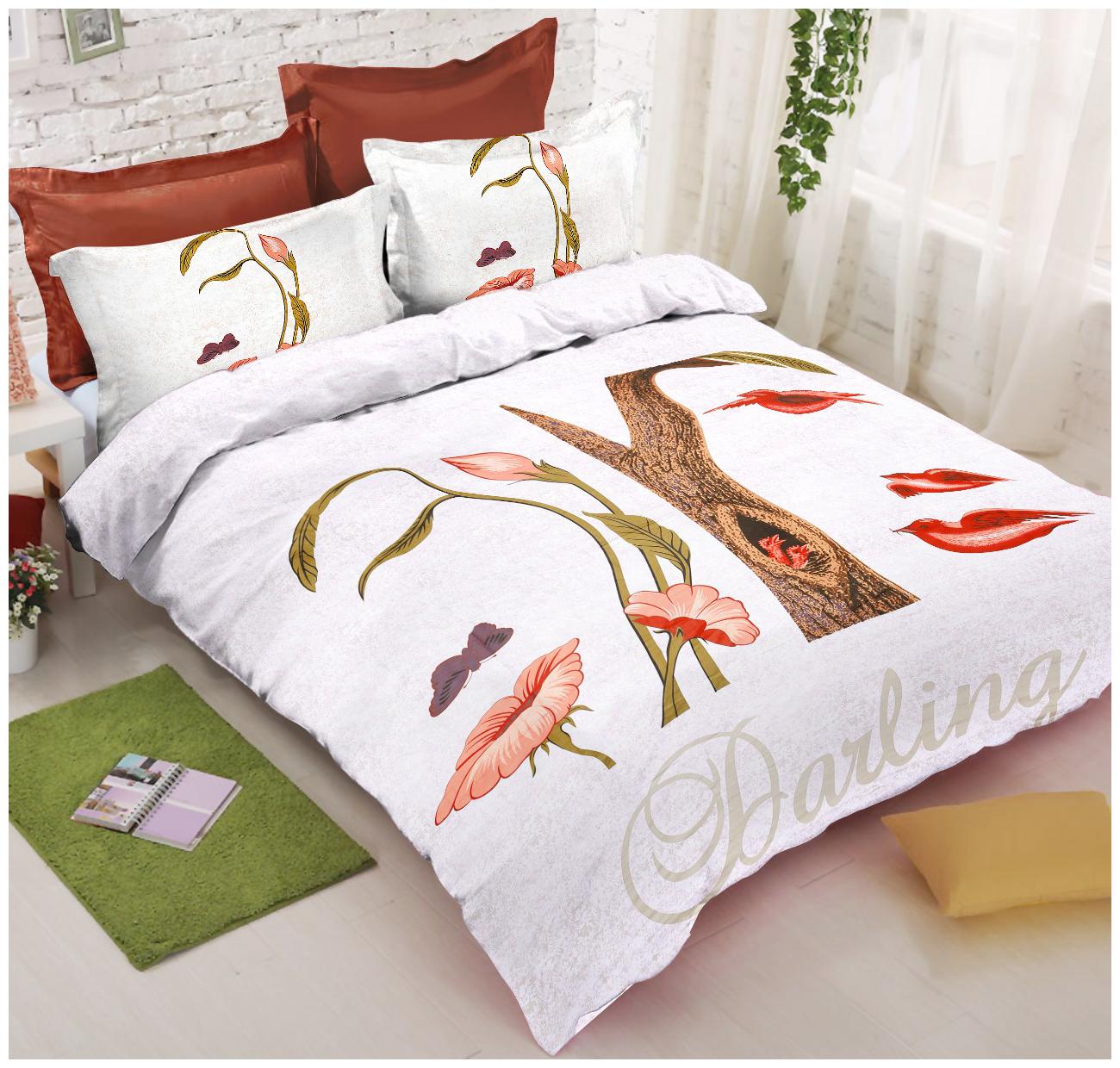 

Morado Cotton Floral Double Size Bedsheet 144 TC ( 1 Bedsheet With 2 Pillow Covers Multi )