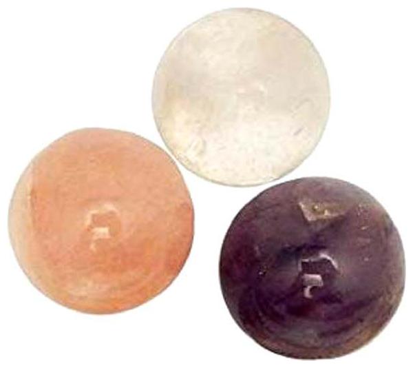 

Rose Quartz Amethyst Clear Quartz 20 Mm Mini Balls Set