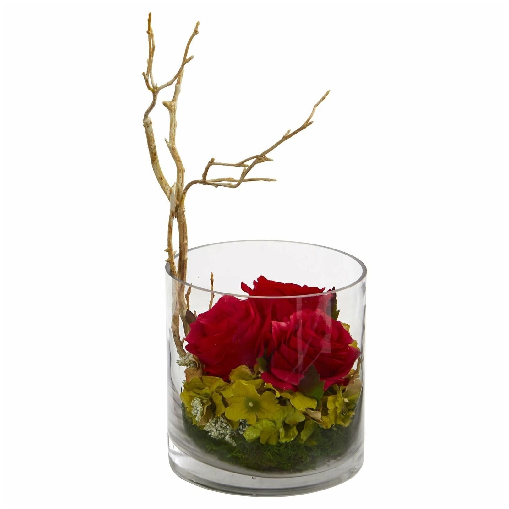 

Roses Hydrangeas Artificial Arrangement