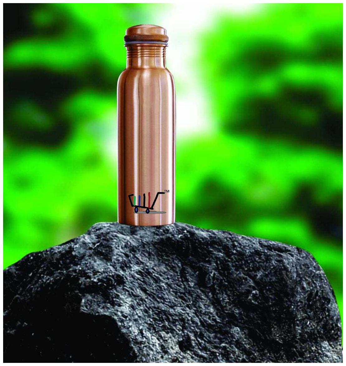 

ROYAL MERCHANT Copper Brown Water Bottle ( 1000 ml Set of 1 )