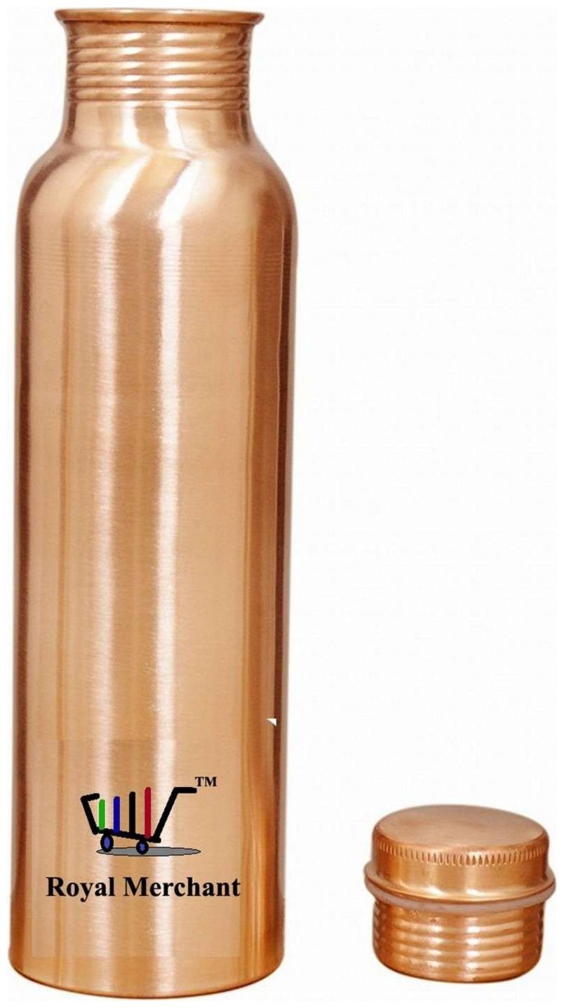 

ROYAL MERCHANT Copper Brown Water Bottle ( 900 ml Set of 1 )