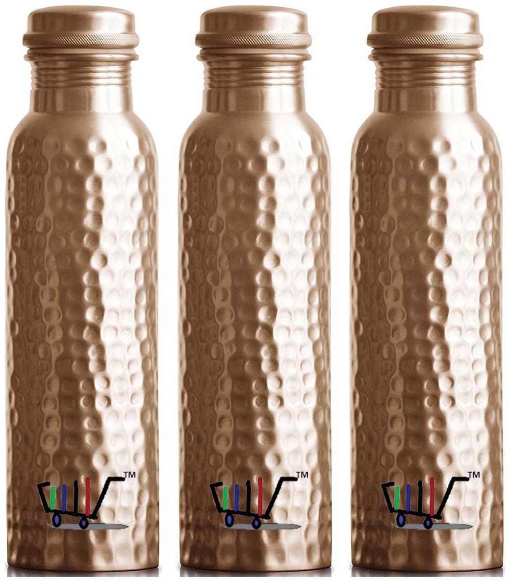 

ROYAL MERCHANT Copper Brown Water Bottle ( 1000 ml Set of 1 )