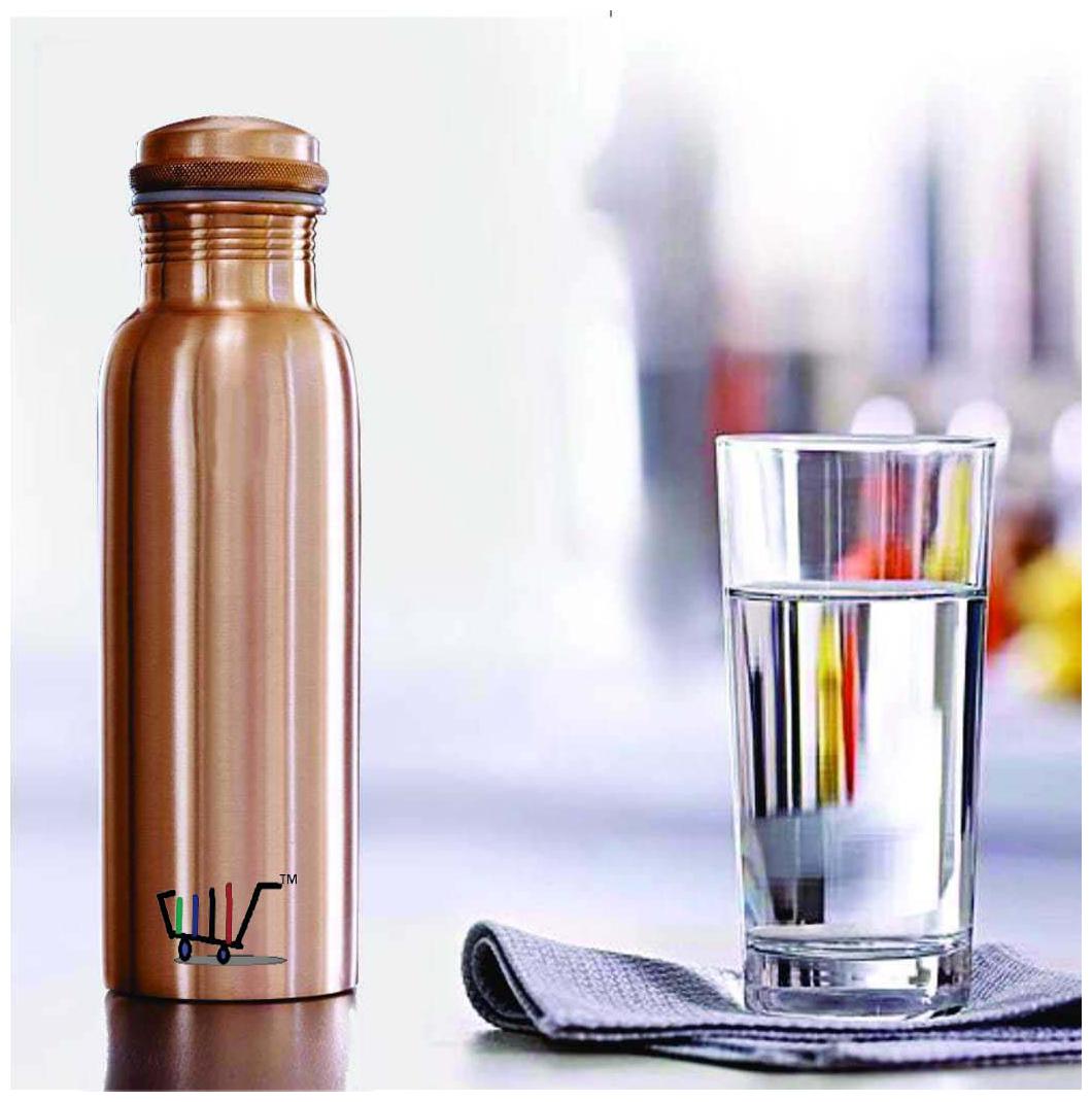 

ROYAL MERCHANT Copper Brown Water Bottle ( 1000 ml Set of 1 )