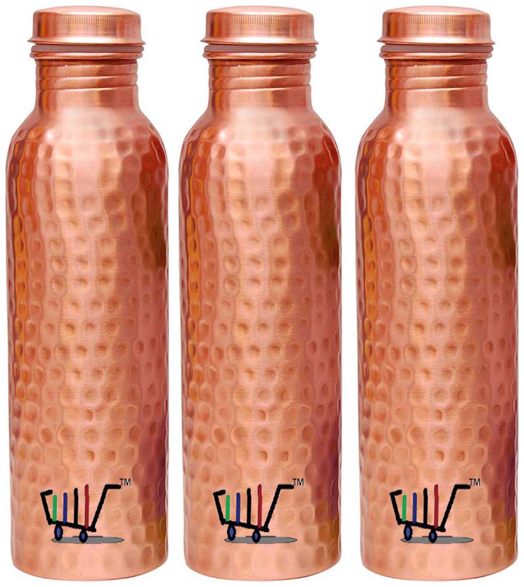 

ROYAL MERCHANT Copper Brown Water Bottle ( 1000 ml Set of 1 )
