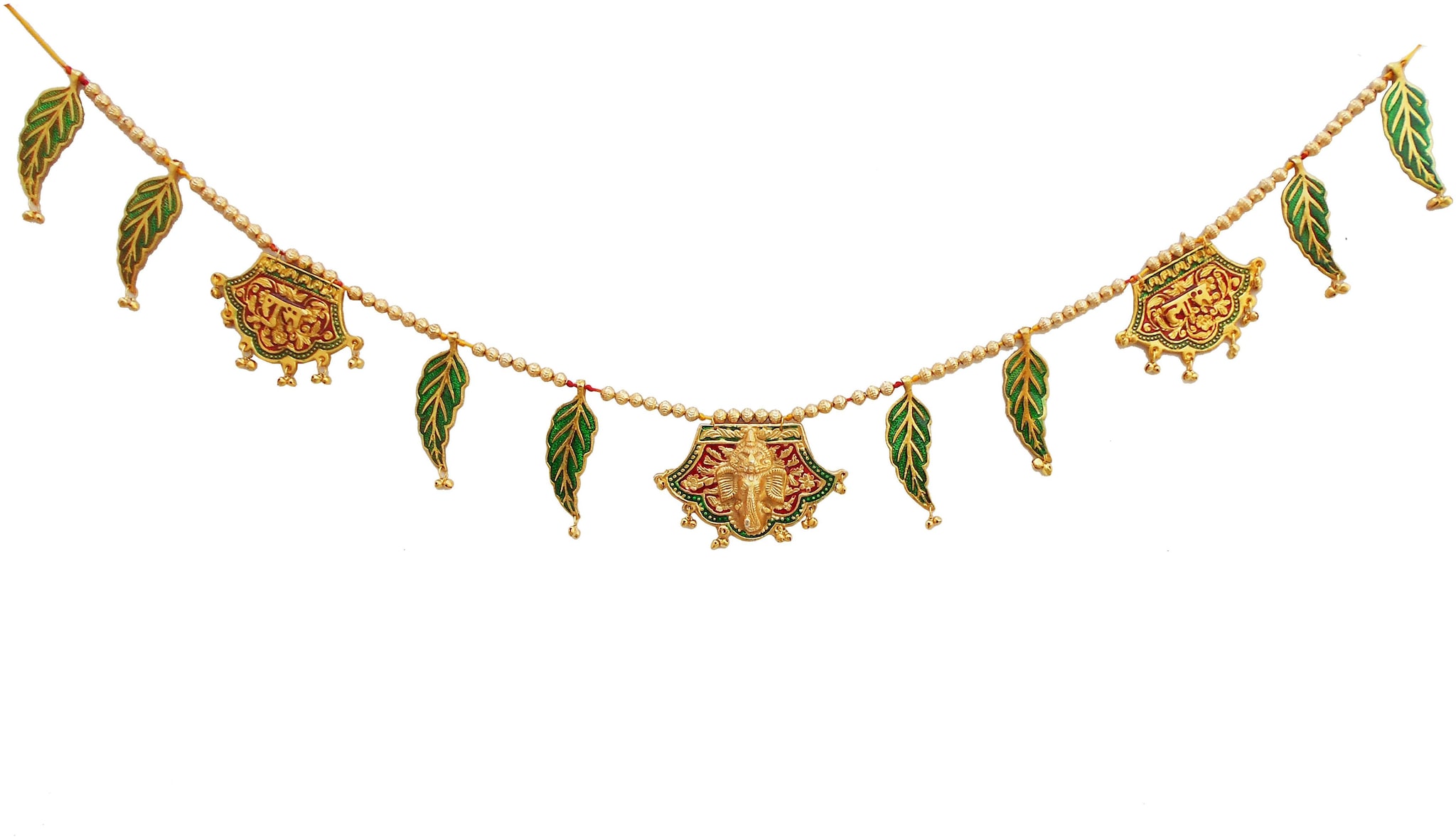 

Royal Welcome Toran Shubh Ganesha Labh Decorative Bandhanwar to decorate your Door Religious Door Hanging