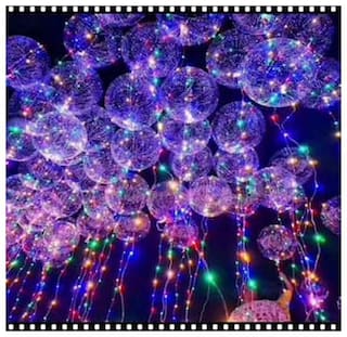 ROYALDEAL 100% MADE OF HIGH QUALITY NEW LATEST WITH WHITE PVC WIRE STRING RGB LIGHTS, 14 ft. for Diwali, Indoor, Outdoor, Wedding, Party Decoration, Christmas (Multi-Color)SET OF 5