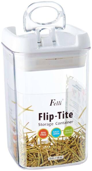 ROYALDEAL MODERN & DELICATE  AIRTIGHT STACKABLE FLIP TITE ACRYLIC 5" x 9", SUITABLE for condiment & flavouring Easy-open LID DRY FRUITS & Food Storage Rectangular Canister, 10 Cup Square Container