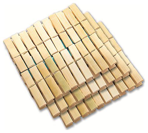 

ROYALDEAL Wooden Clips Wooden Cloth Drying Non Rust Clips-Set of 20 pcs