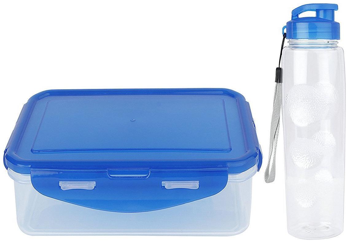 

ROYALDEALSHOP Transparent Lunch box ( Set of 2 750 ml )