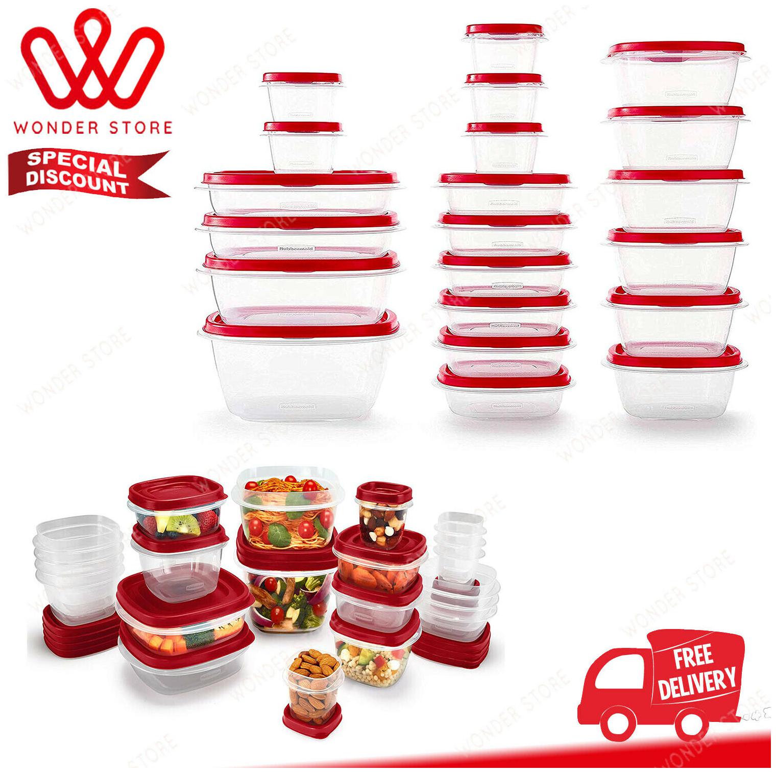 

Rubbermaid Easy Find Vented Lids Food Storage Containers Set of 21 (42 Pieces)