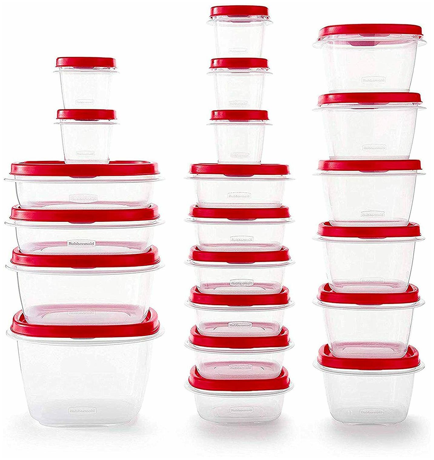 

Rubbermaid Easy Find Vented Lids Food Storage Containers Set of 21 (42 Pieces)