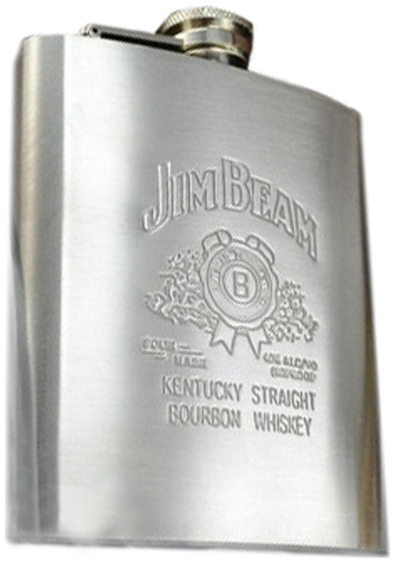 

Rudham Jim Beam Stainless Steel Hip Flask (200 ml)