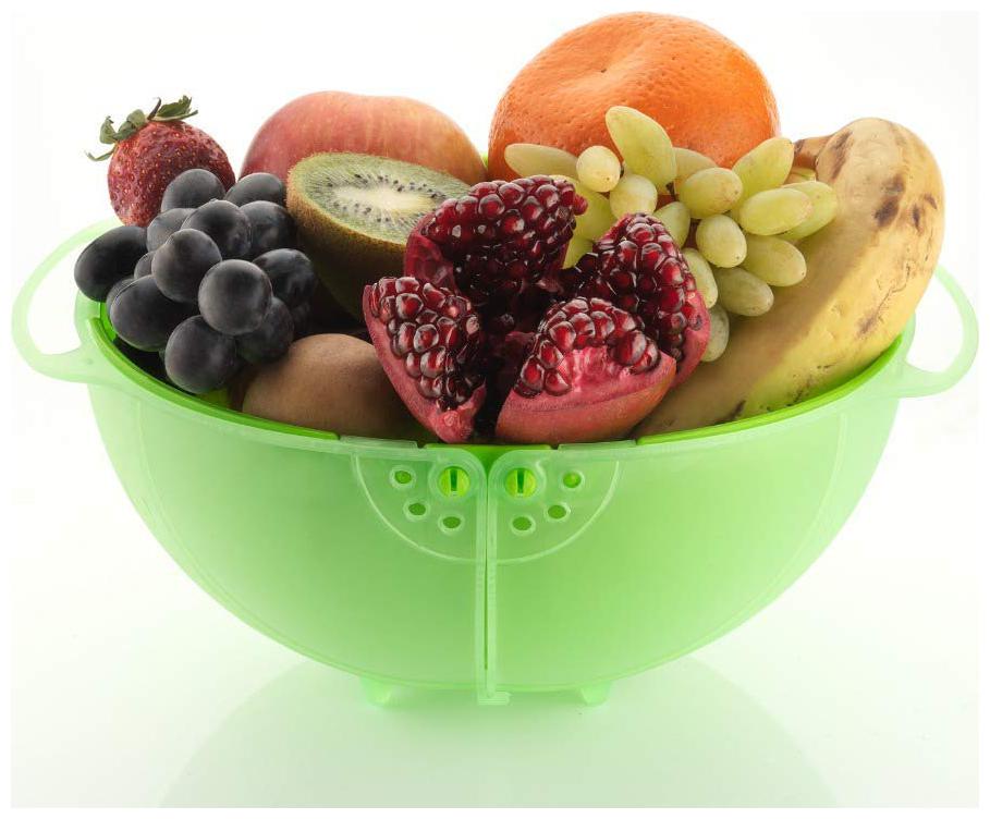 

RUDRESHWAR Rice Fruits Grains Vegetables Washing Bowl Strainer 1 Pic