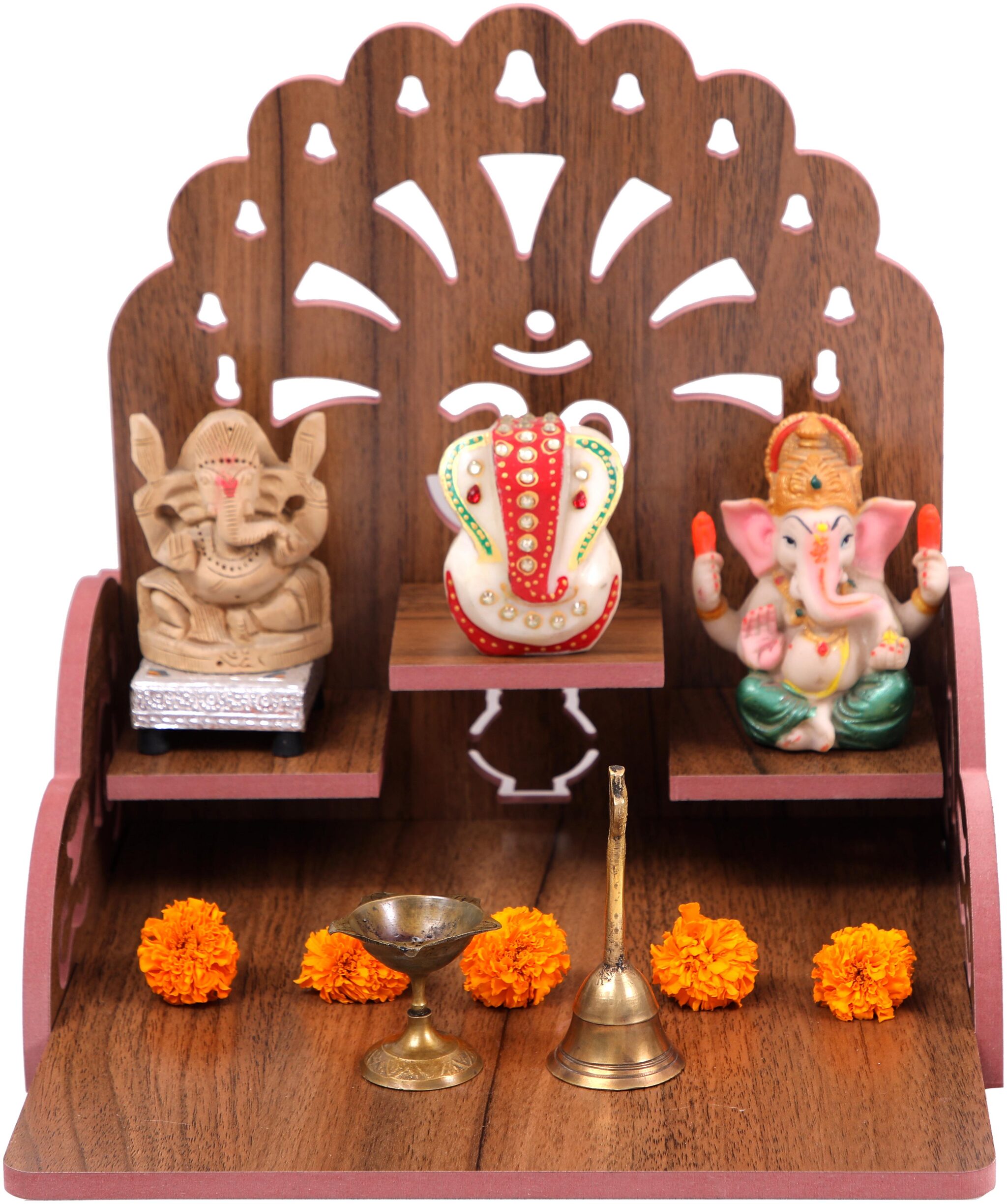

Runner Art and Craft Wooden Temple Home Temple Puja Mandir Pooja Ghar
