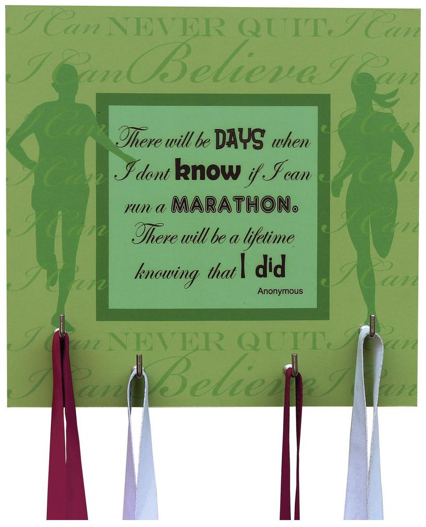 

RUNWYND I Ran A Marathon Medal Hanger - Green