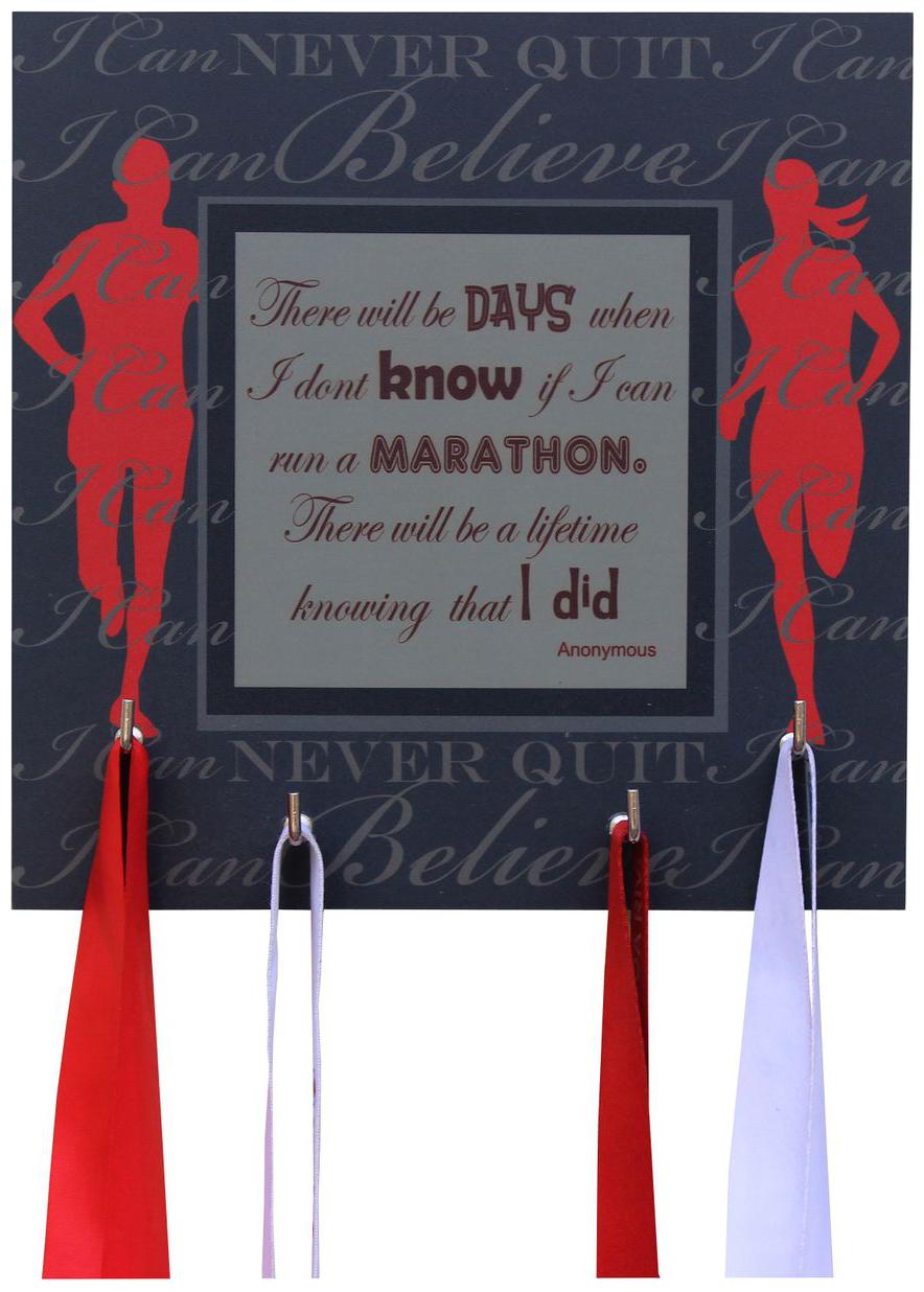 

RUNWYND I Ran A Marathon Medal Hanger - Black