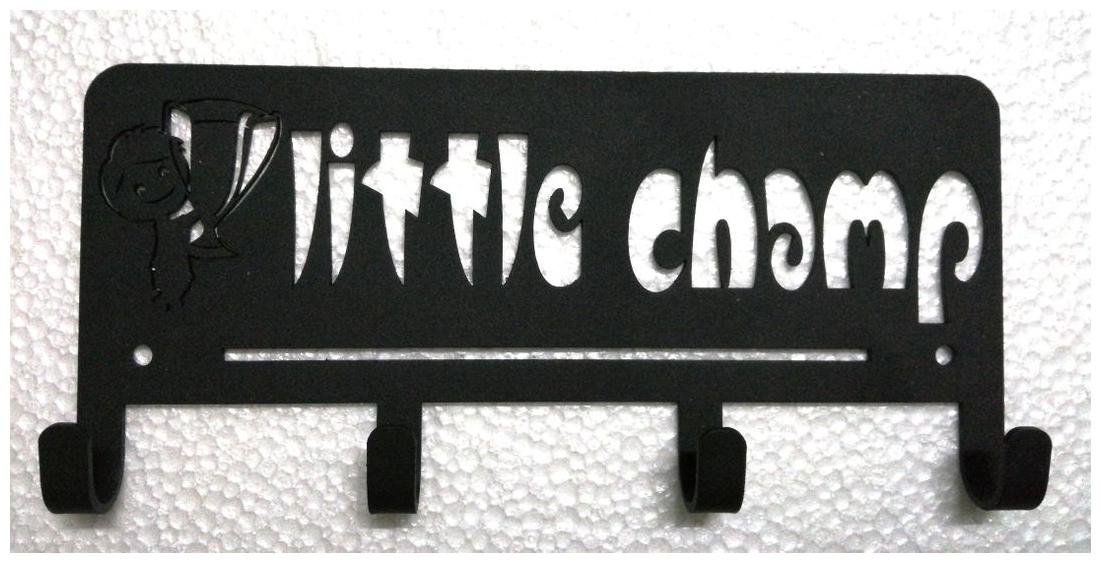 

RUNWYND Little Champs Hooked Medal Hanger - Black