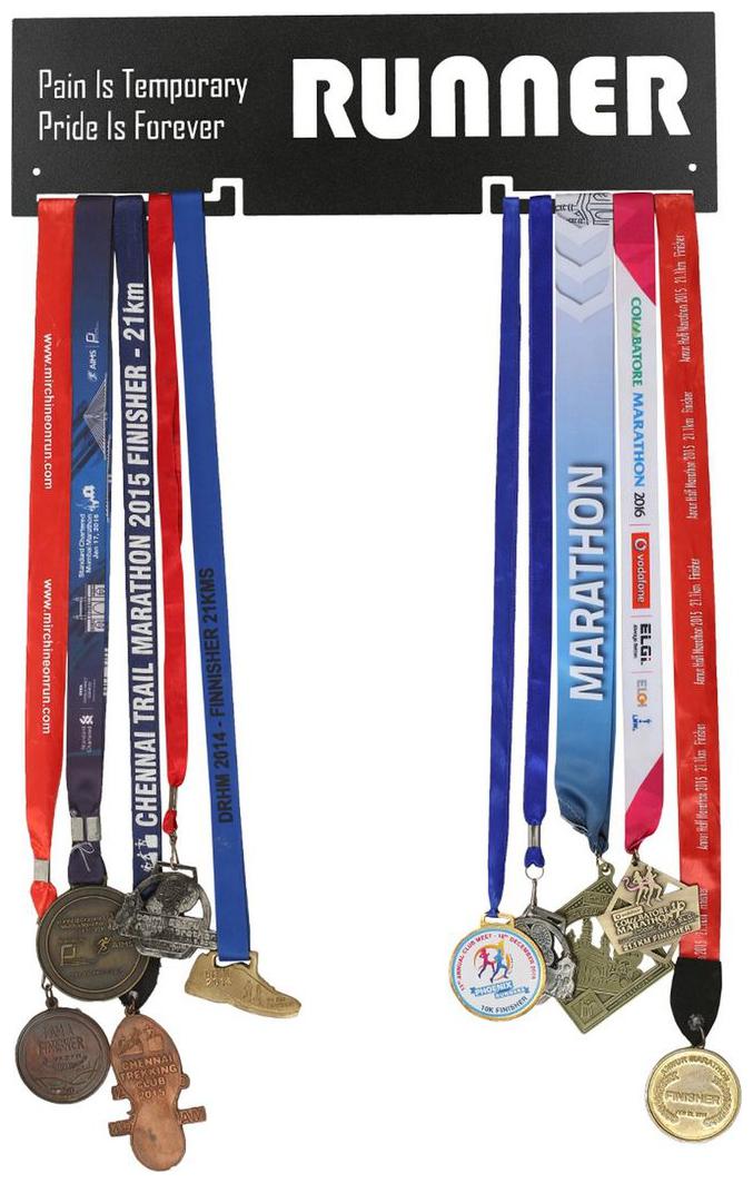 

RUNWYND Pride is Forever Runner Medal Hanger - Black