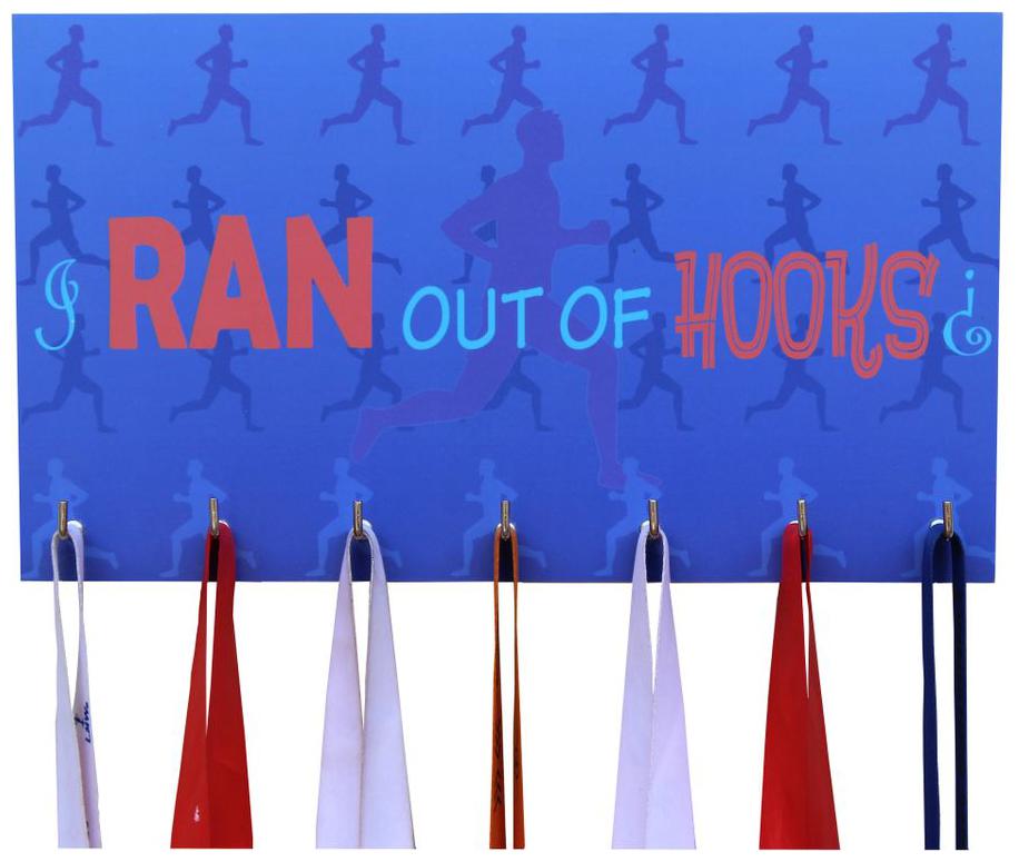 

RUNWYND Ran Out Of Hooks Medal Hanger