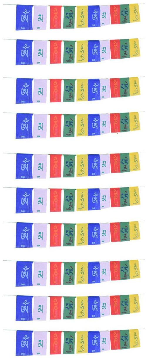 

Ryme Car Decor Hangings Tibetian Flag (Pack Of 10)