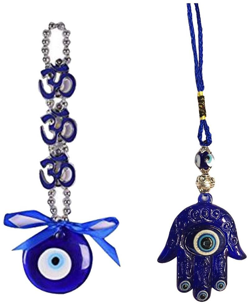 

Ryme Combo OfVastu fengshui Om Evil Eye Evil Eye Hamsa Hand Palm of Fatima Wall Hanging