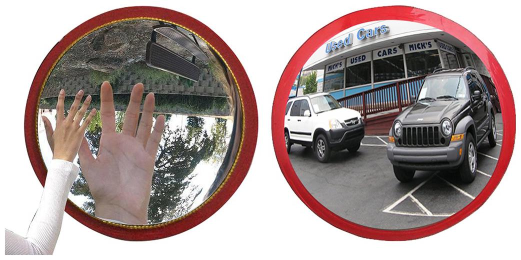 

Ryme Feng Shui Combo Of Concave Mirror for Removal of Outside Negative Energy (9 inch)