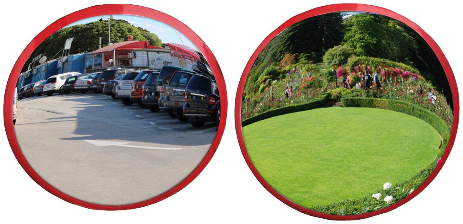 

Ryme Feng Shui Convex Pakwa Mirror Safety Mirror for Removal of Outside Negative Energy Combo of (9 inch 12 inch)
