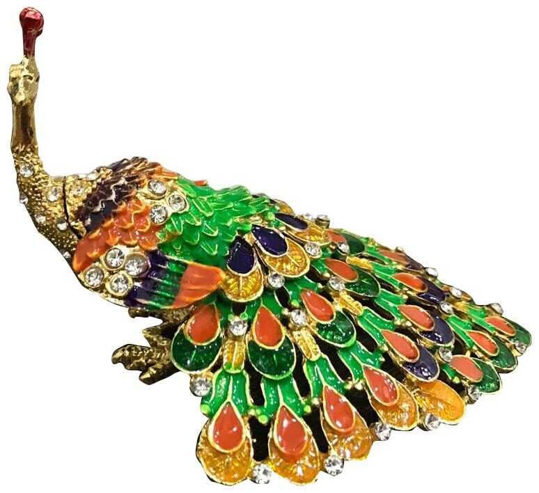 

Ryme Feng Shui Wish Fullfilling Jurkan peacock with Secret Wish Compartment
