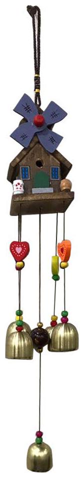 

Ryme Feng Shui 5 Bells with Hut Wind Chime for Positive Energy with Great Sound