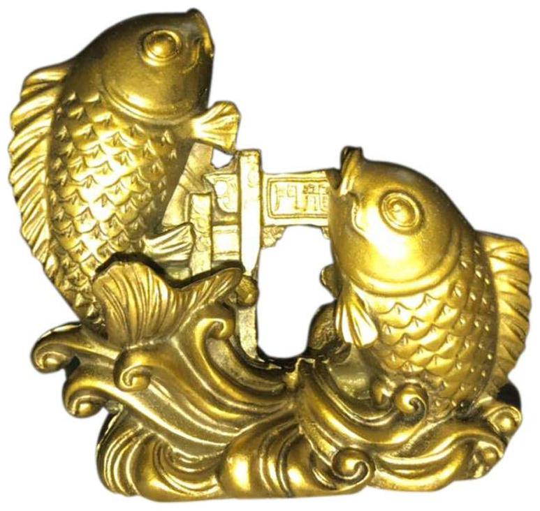 

Ryme Feng Shui Showpiece Double Fish For Good luck And Prosperity