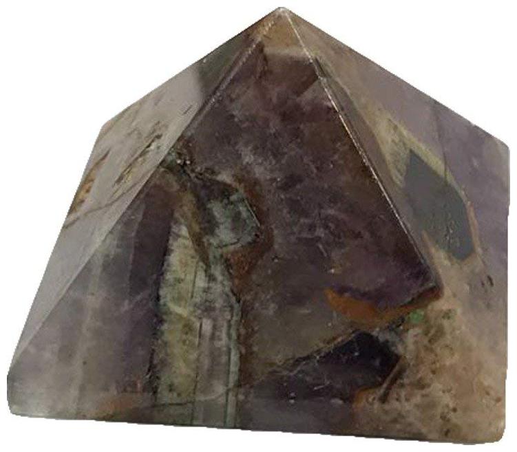 

Ryme Feng Shui Amethyst Crystal Stone Pyramid for Healing