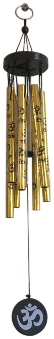 

Ryme Golden Om wind chimes 5 pipe windchime