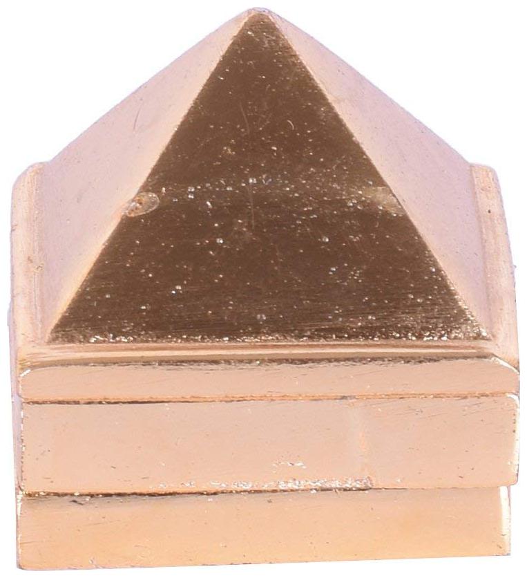 

Ryme Healing Chinese Multilayered Positive Energy Brass 1 inch Pyramid for Prosperity Set of 3 91 Pyramids