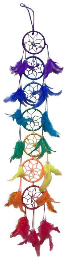

Ryme Multi Color 7 Chakra Dream Catcher Wall Hanging for Positive Dreams