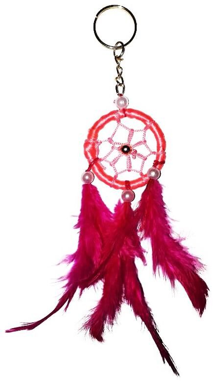 

Ryme Pink Color Dream Catcher Key Chain