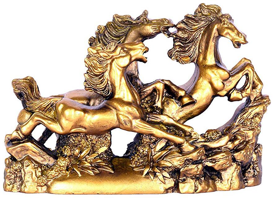 

Ryme Vastu Feng Shui Vastu Golden Victory Three Running Horses for Business and Financial Gain